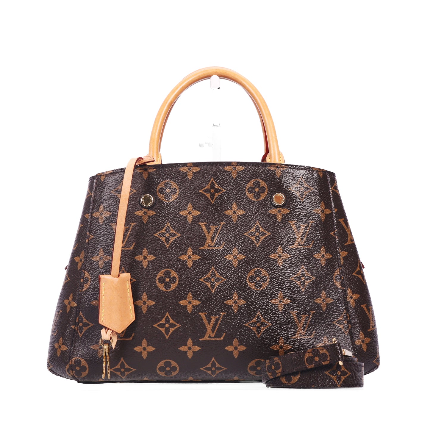Pre-Owned Louis Vuitton Montaigne BB Brown Monogram Coated Canvas Crossbody Bag 77281099