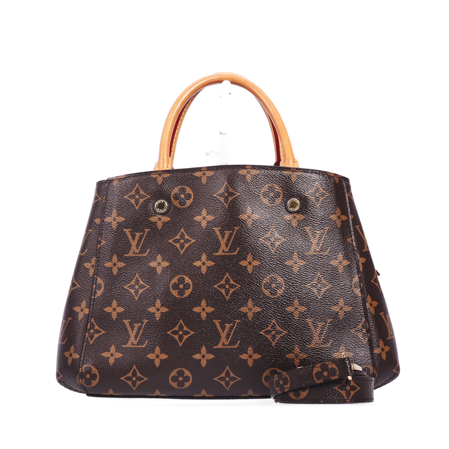 Pre-Owned Louis Vuitton Montaigne BB Brown Monogram Coated Canvas Crossbody Bag 77281099
