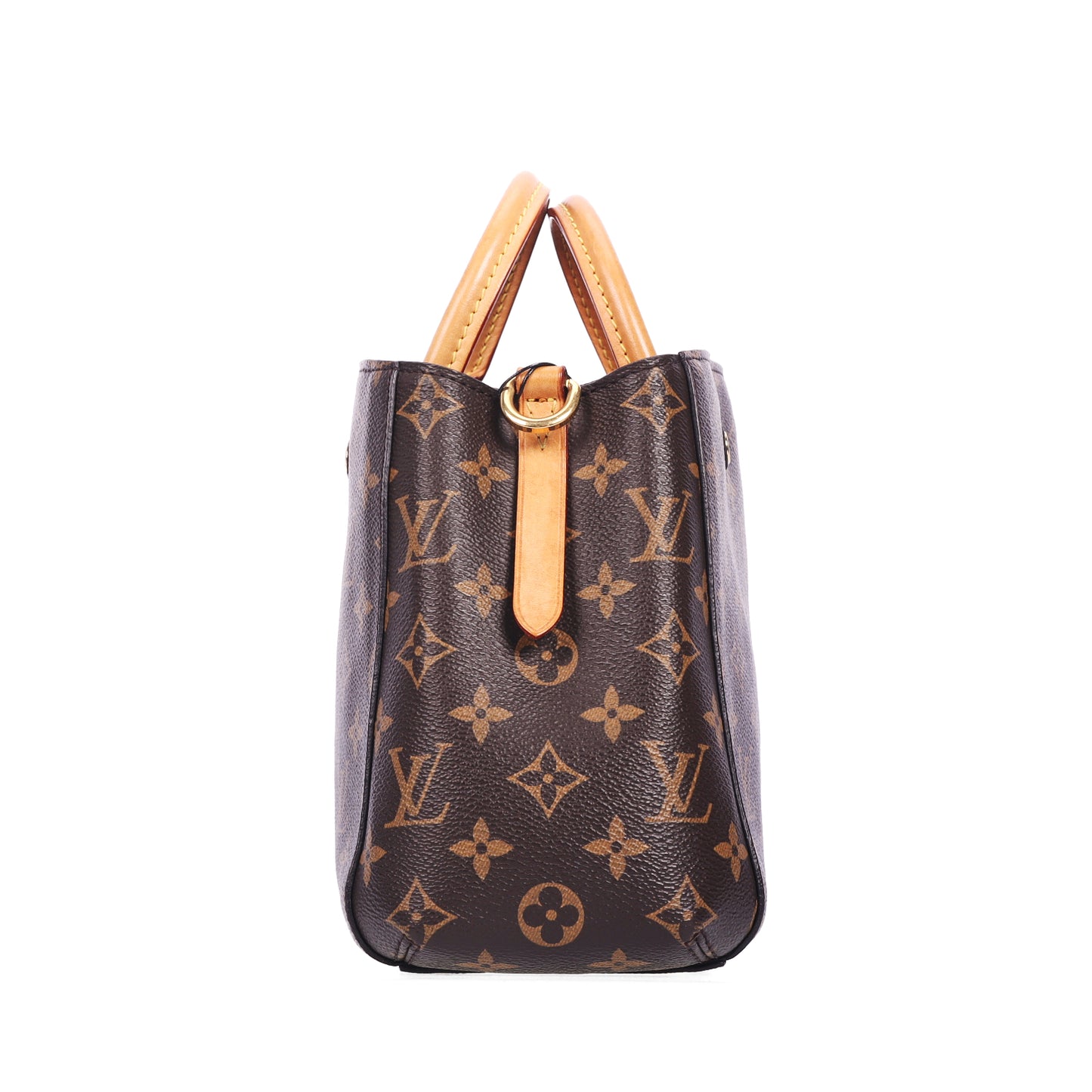 Pre-Owned Louis Vuitton Montaigne BB Brown Monogram Coated Canvas Crossbody Bag 77281099