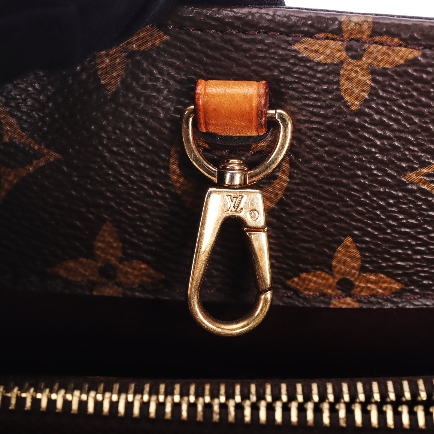 Pre-Owned Louis Vuitton Montaigne BB Brown Monogram Coated Canvas Crossbody Bag 77281099