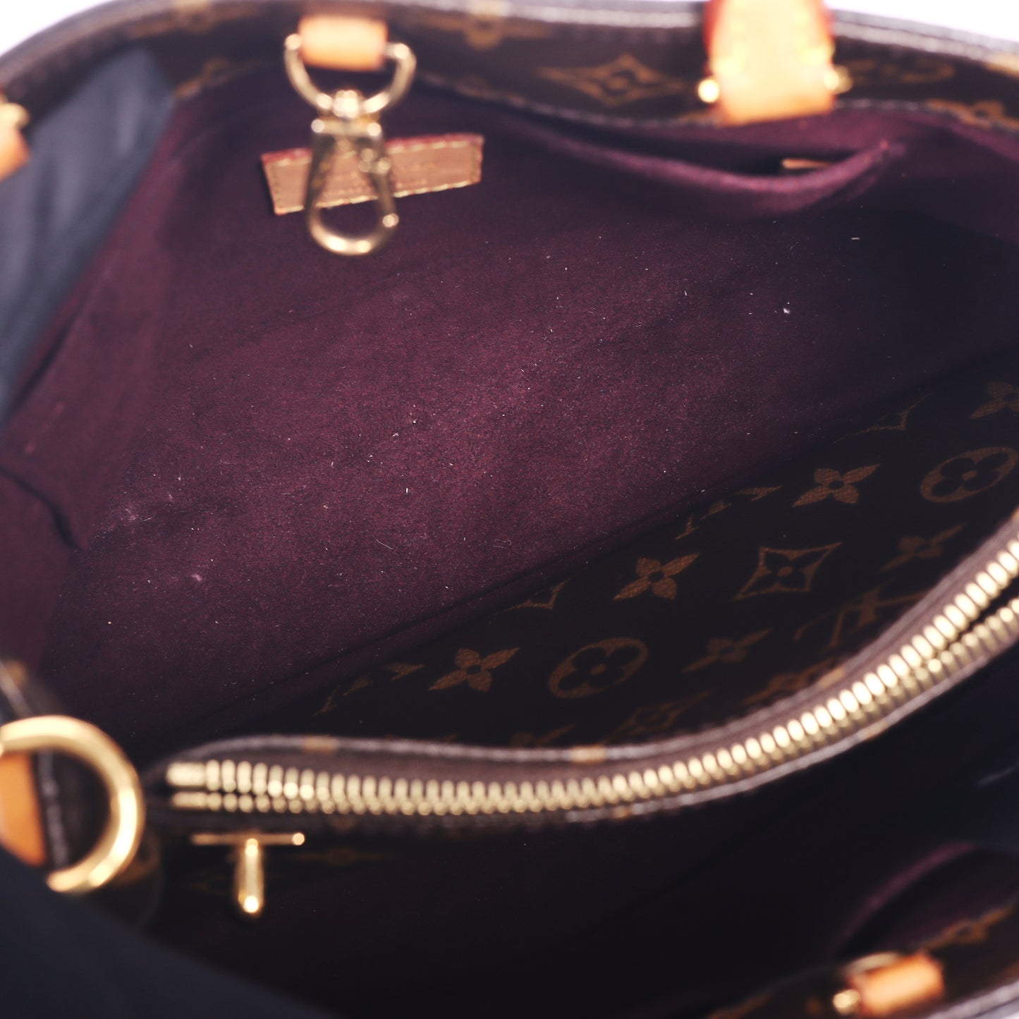 Pre-Owned Louis Vuitton Montaigne BB Brown Monogram Coated Canvas Crossbody Bag 77281099