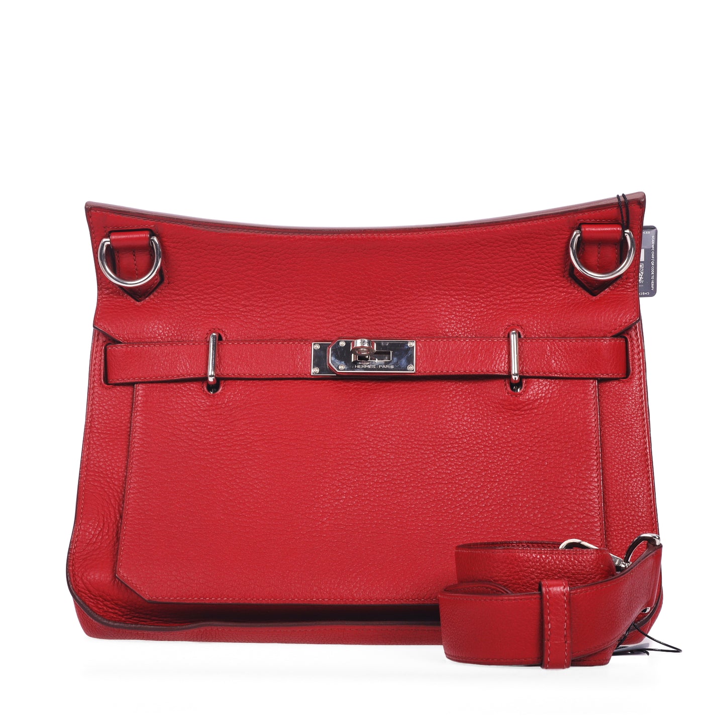 Pre-Owned Hermès Jypsiere Rouge Taurillon Clemence Calfskin Leather Shoulder Bag 78328648 C