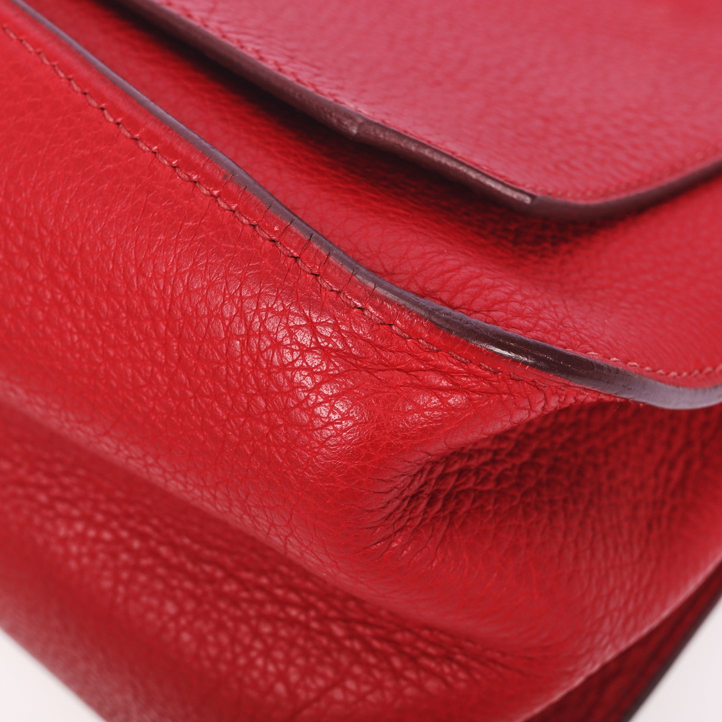 Pre-Owned Hermès Jypsiere Rouge Taurillon Clemence Calfskin Leather Shoulder Bag 78328648 C