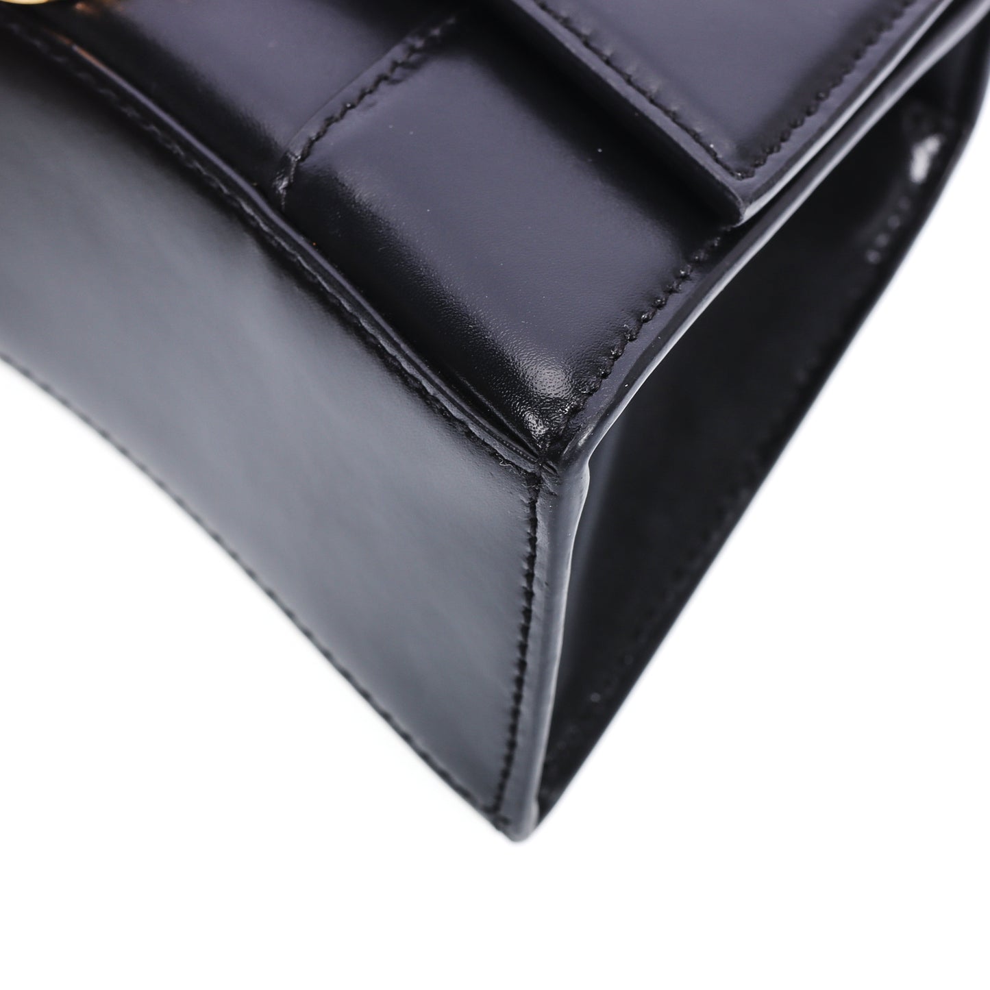 Pre-Owned Balenciaga Hourglass Black Calfskin Shoulder Bag 78430933