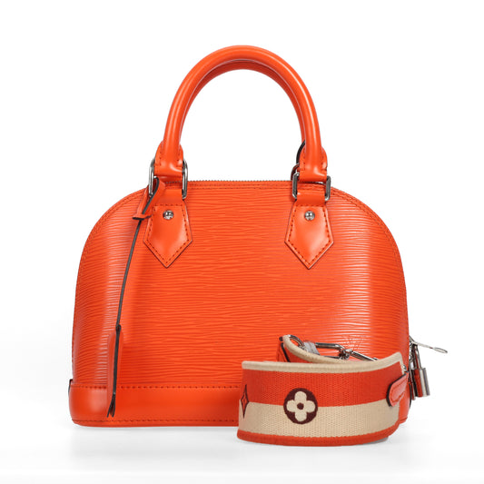 Pre-Owned Louis Vuitton Alma Orange Epi Leather Crossbody Bag 78486389