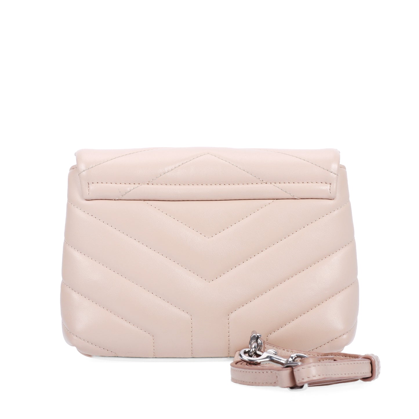 Pre-Owned Saint Laurent Loulou Nude Calfskin Shoulder Bag 79218823