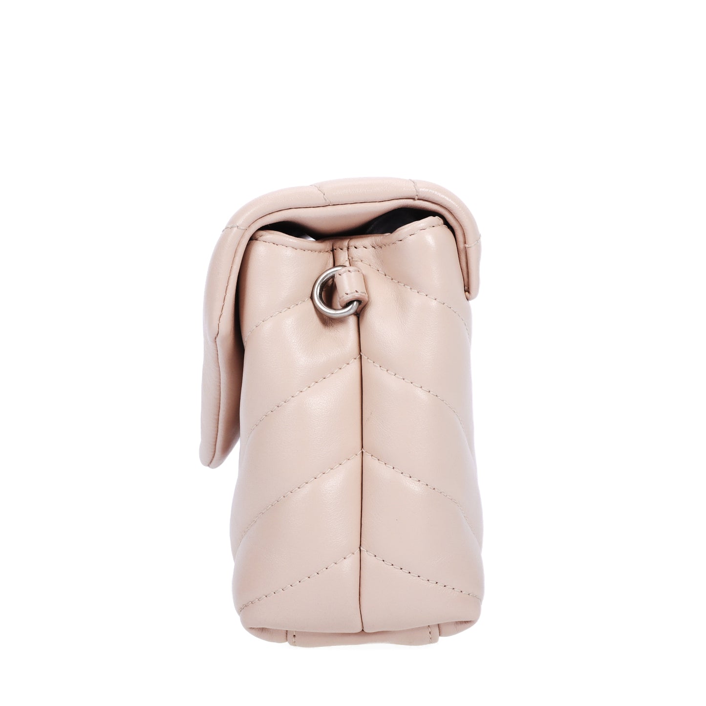 Pre-Owned Saint Laurent Loulou Nude Calfskin Shoulder Bag 79218823