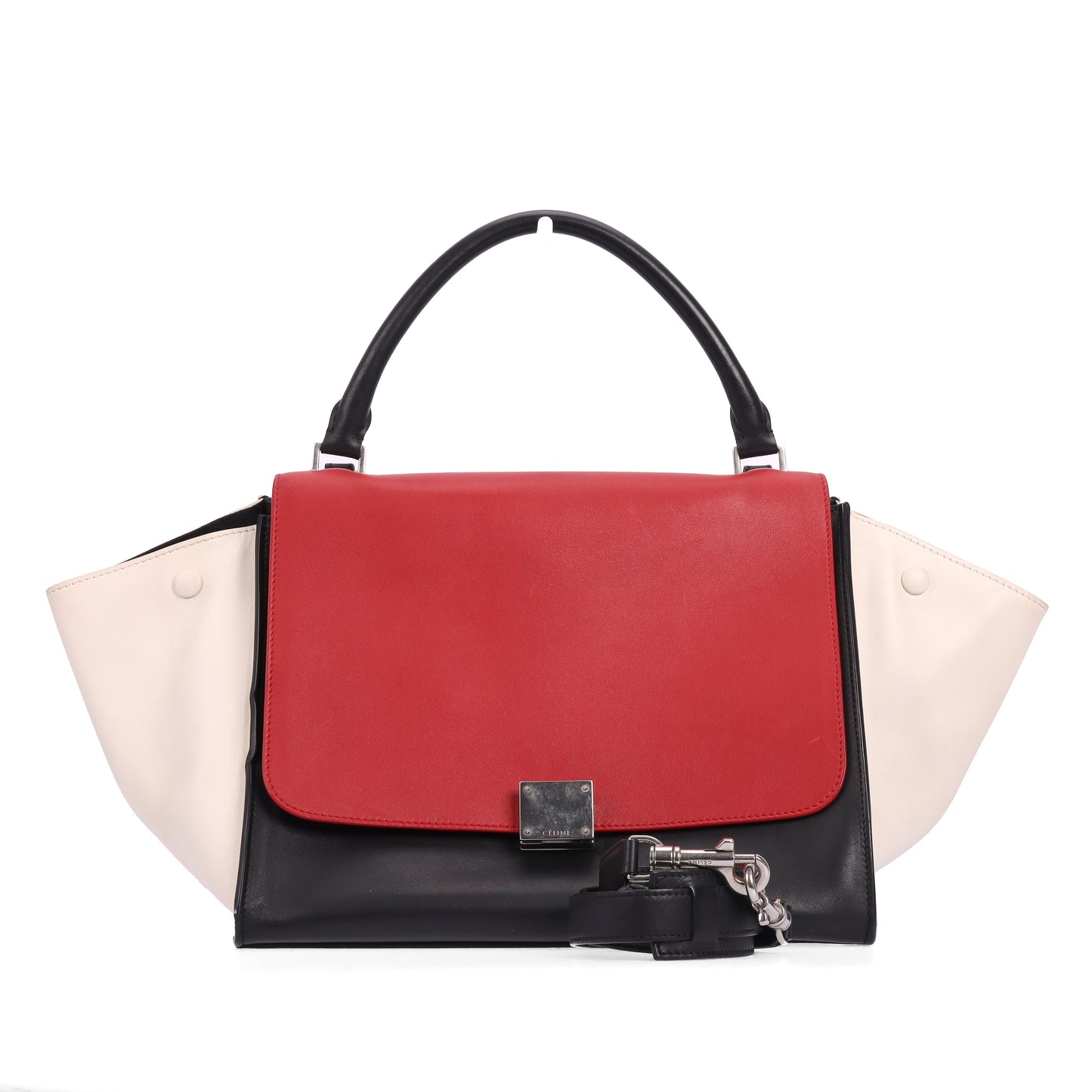 Pre-Owned Celine Trapeze Multicolor Leather Shoulder Bag 80733616