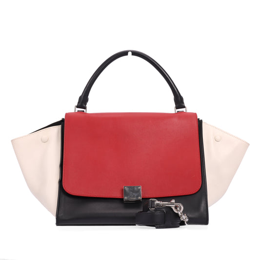 Pre-Owned Celine Trapeze Multicolor Leather Shoulder Bag 80733616