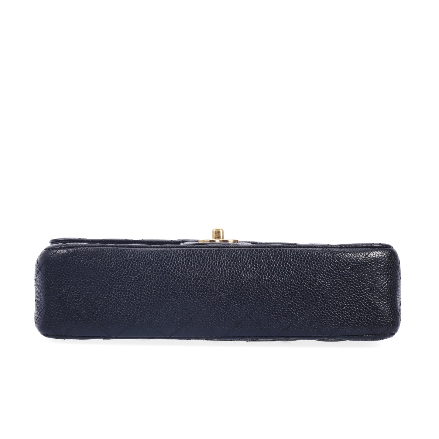 Pre-Owned Chanel Classic Flap Black Calfskin Shoulder Bag 80827416