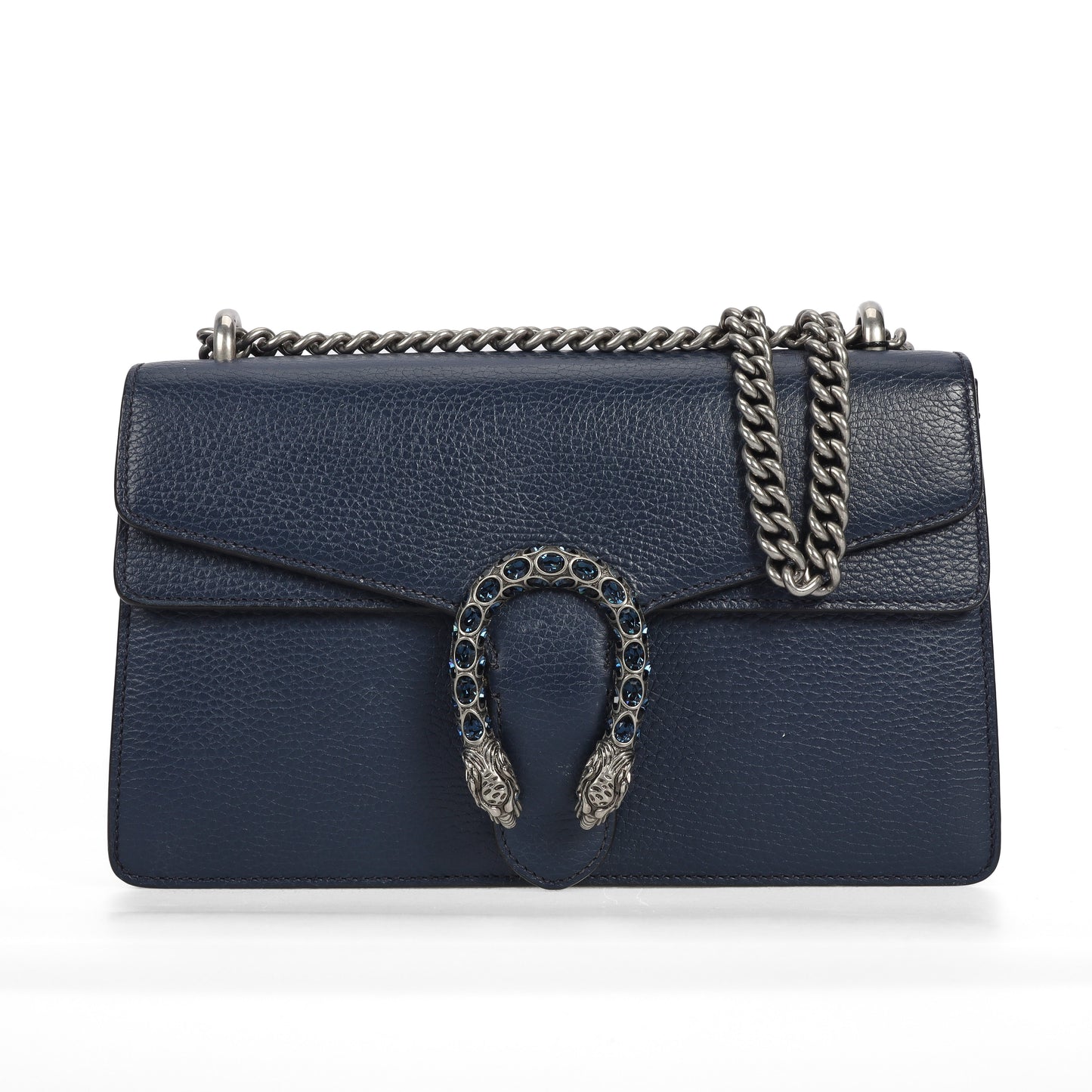 Pre-Owned Gucci Dionysus Navy Calfskin Shoulder Bag 83328034