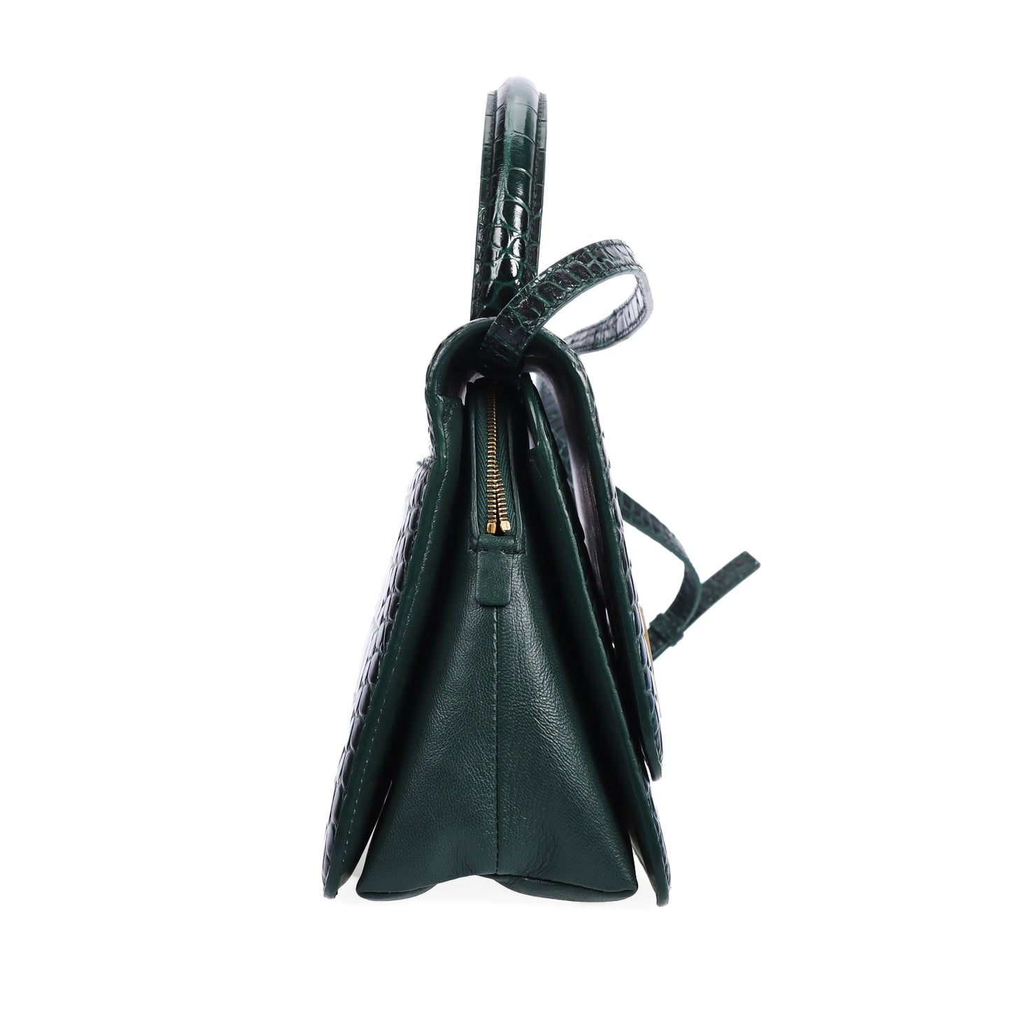 Pre-Owned Balenciaga Green Embossed Calfskin Crossbody Bag 83372362