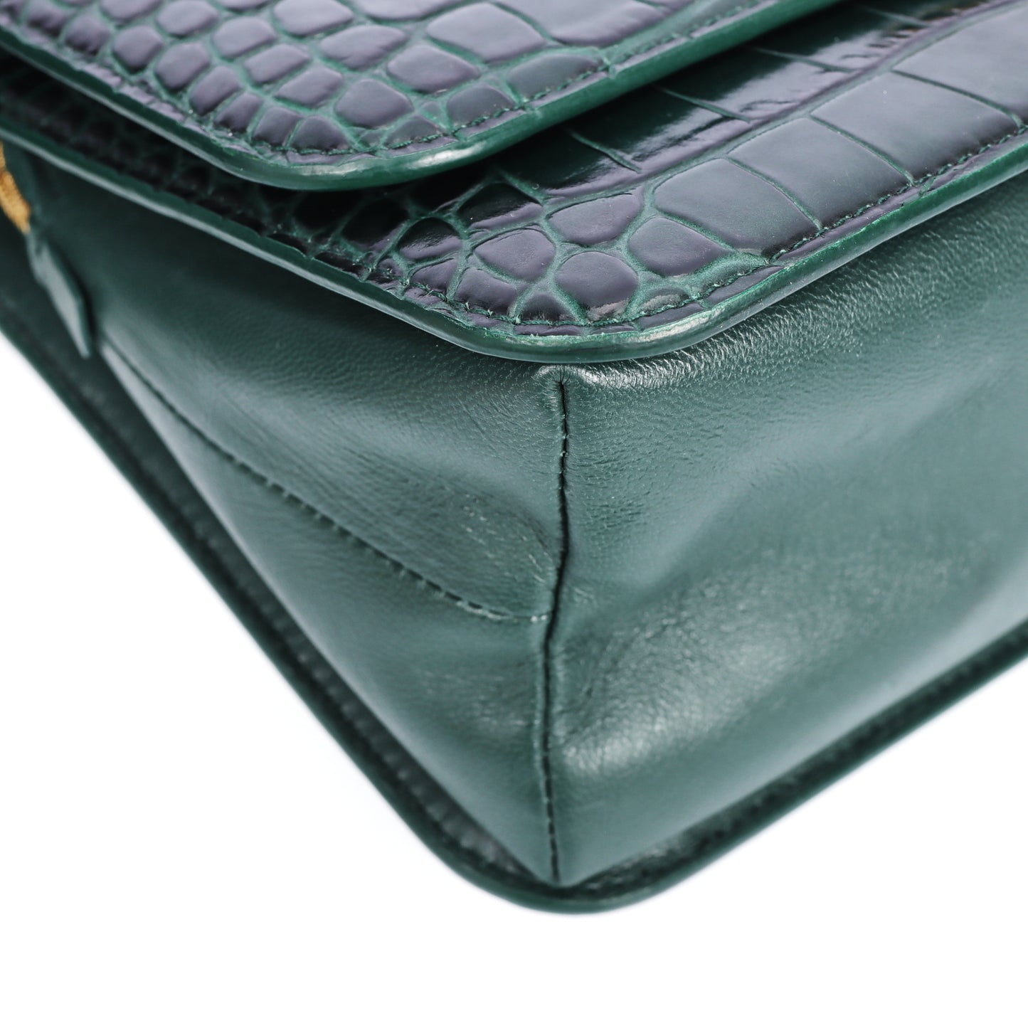 Pre-Owned Balenciaga Green Embossed Calfskin Crossbody Bag 83372362