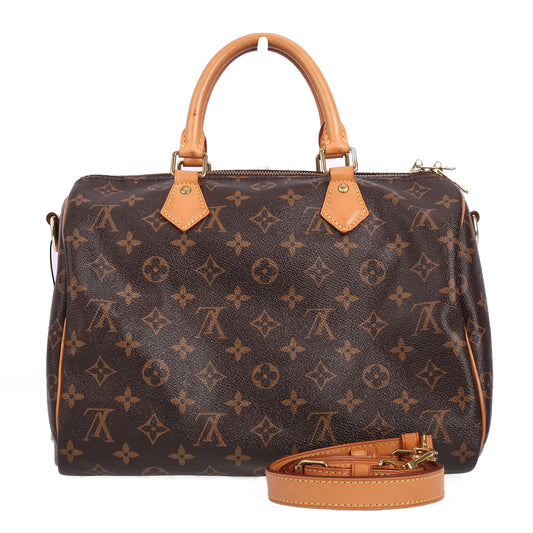 Pre-Owned Louis Vuitton Speedy Bandouliere Brown Monogram Coated Canvas Crossbody Bag 83707426