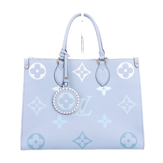 Pre-Owned Louis Vuitton on the go blue Calfskin Crossbody Bag 84161682
