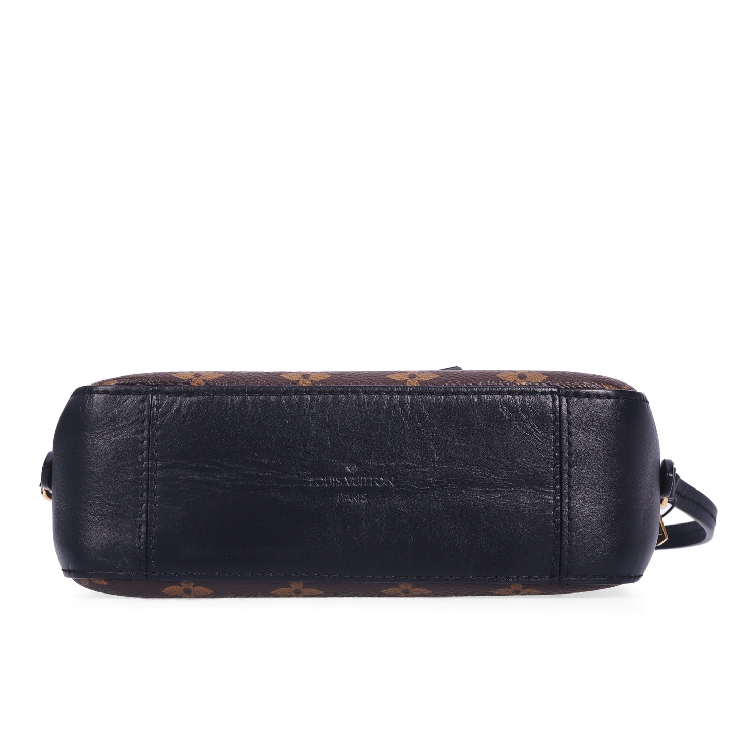 Pre-Owned Louis Vuitton Saintonge Brown Monogram Coated Canvas Calfskin Crossbody Bag 85273751