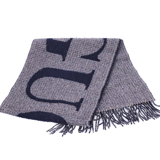 Pre-Owned Gucci Gray Wool Scarf 86015242