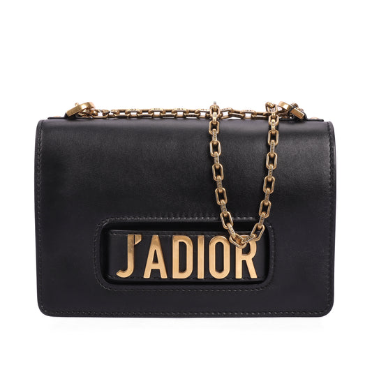 Pre-Owned Dior J'Adior Black Calfskin Shoulder Bag 87934597