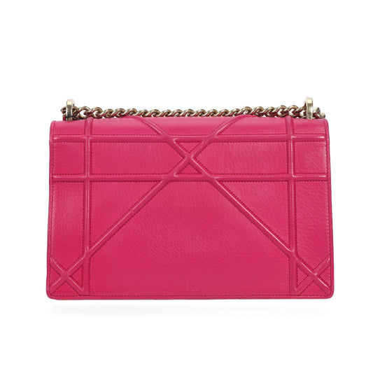 Pre-Owned Dior Diorama Fuchsia Calfskin Crossbody Bag 88025118