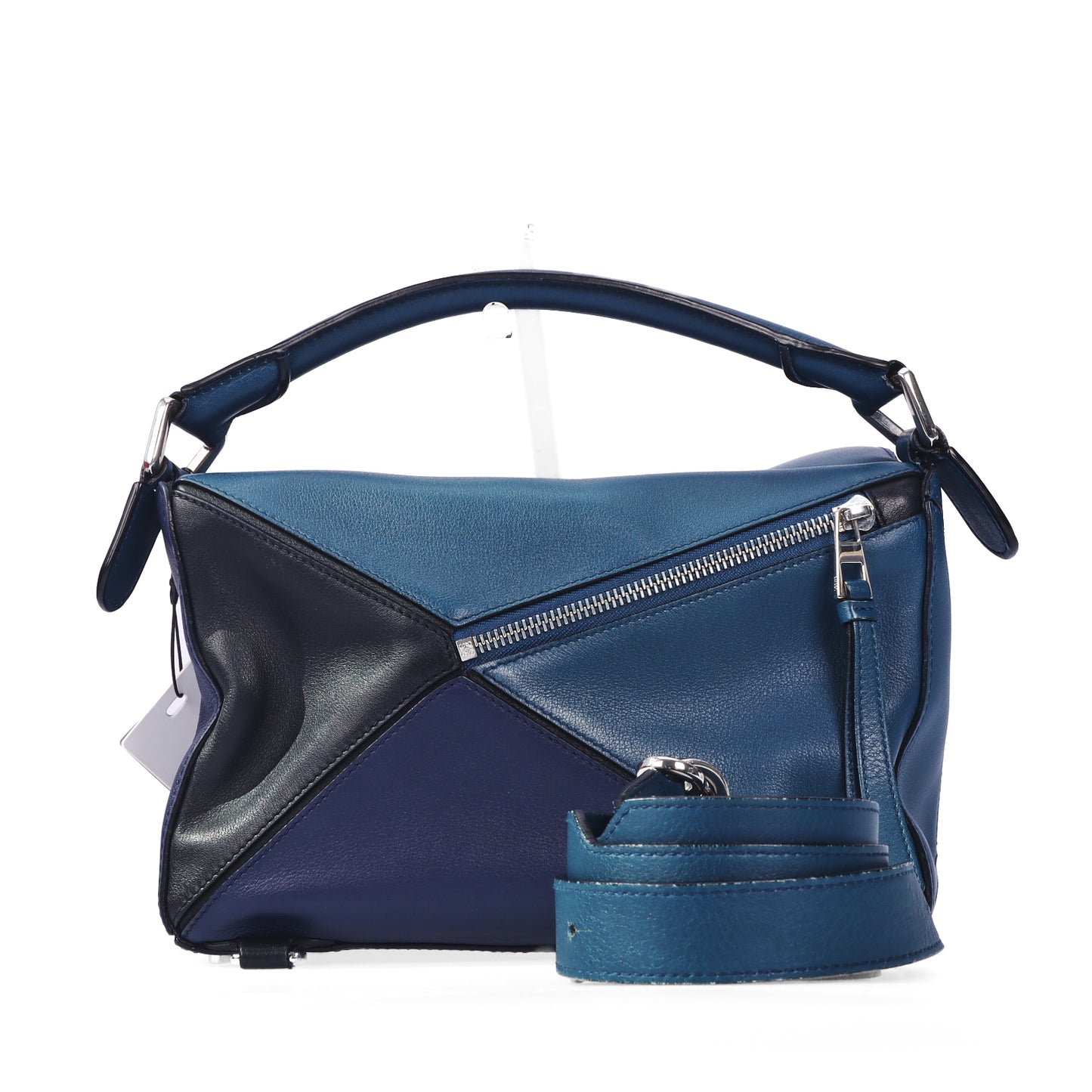 Pre-Owned LOEWE Puzzle Medium Size Multicolor Calfskin Leather  Shoulder Bag 90020681 c