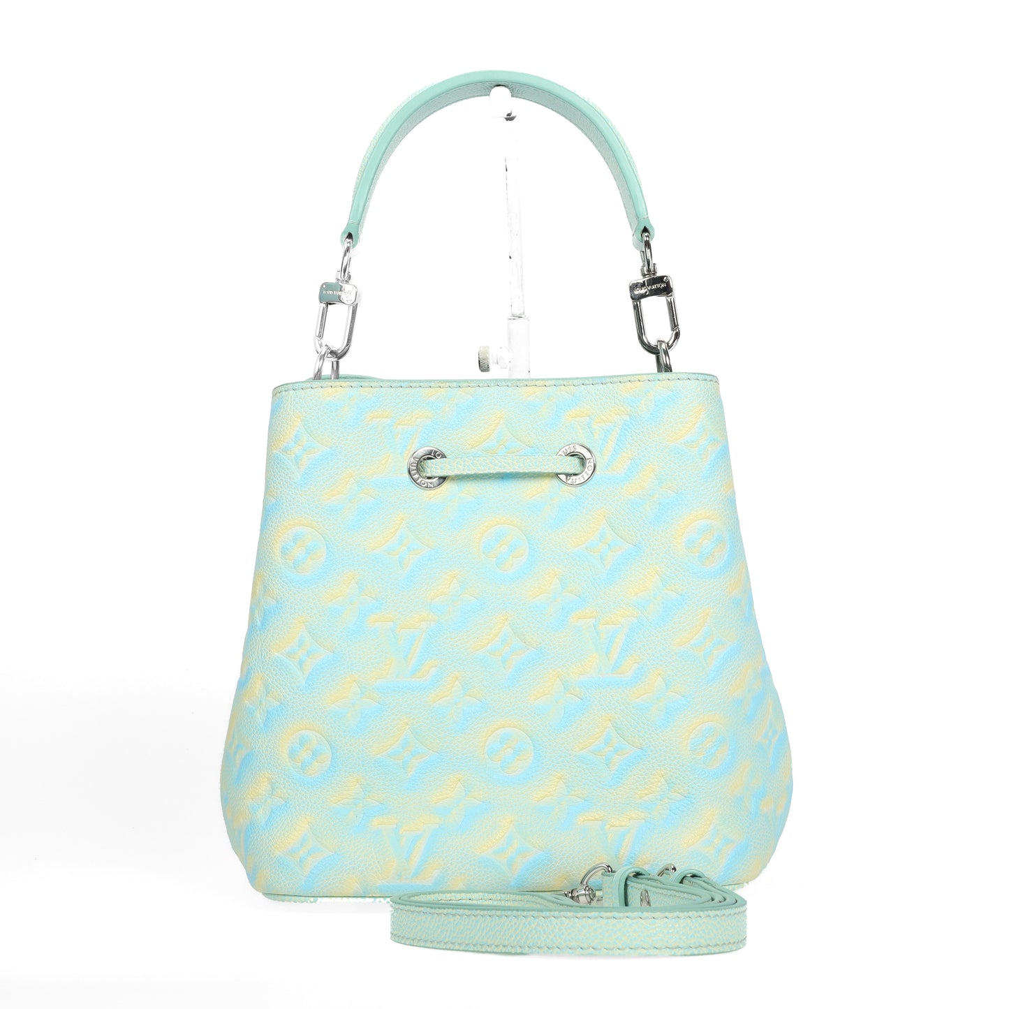 Pre-Owned Louis Vuitton Néonoé Green Monogram Empreinte Calfskin Shoulder Bag 90396459