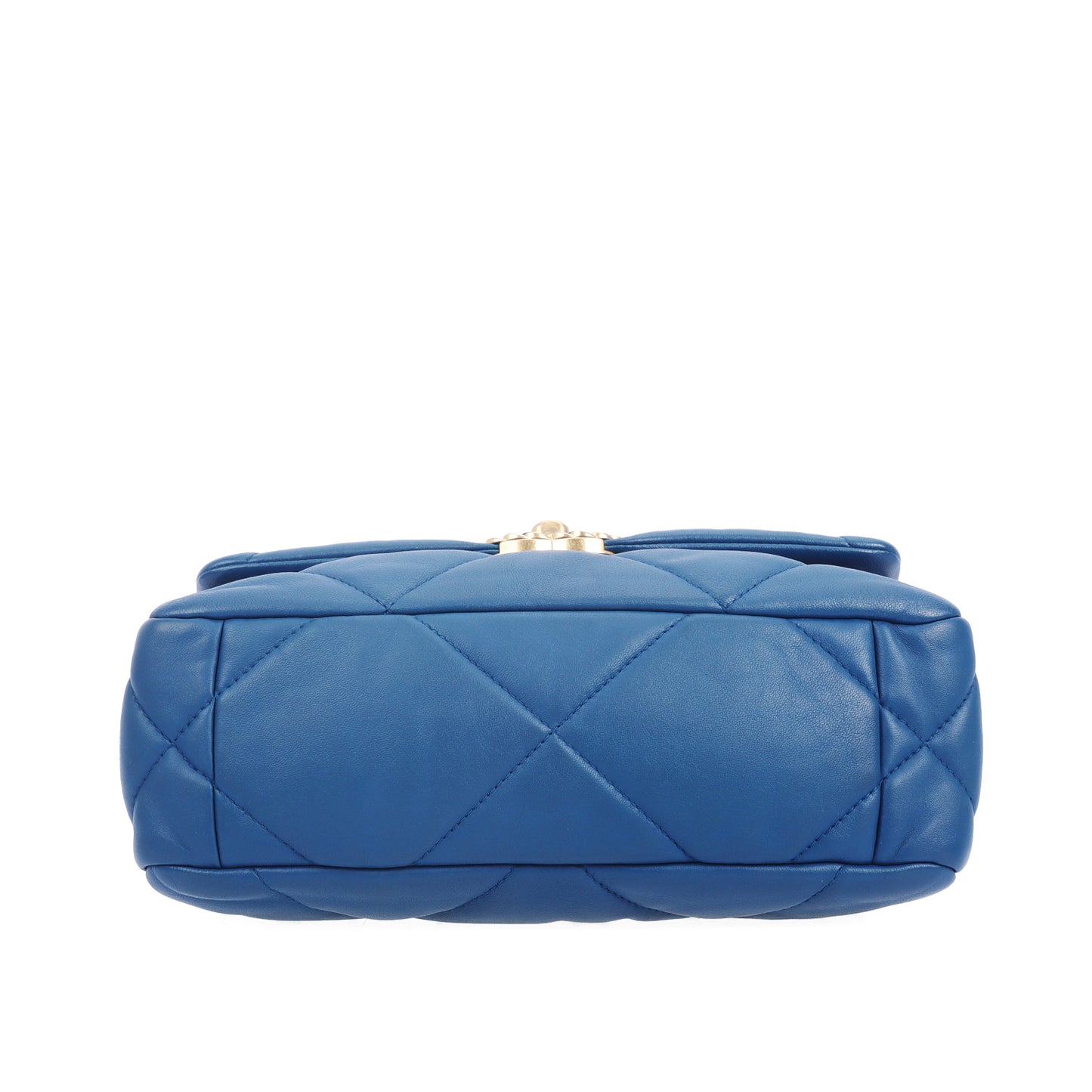 Pre-Owned Chanel 19 Blue Quilted Leather Shoulder Bag 91323708