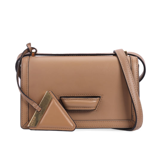 Pre-Owned Loewe Barcelona Brown Calfskin Crossbody Bag 91526291