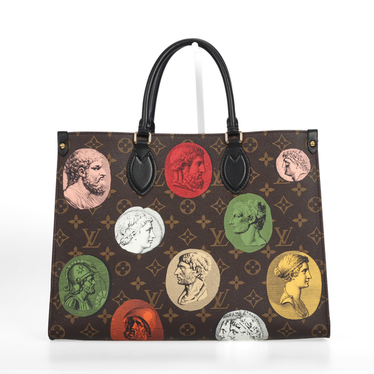 Pre-owned Louis Vuitton Coated Canvas Shoulder Bags Onthego Multicolor 82648562
