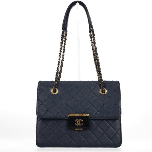 Pre-Owned Chanel Blue Quilted Leather Shoulder Bag 94011984