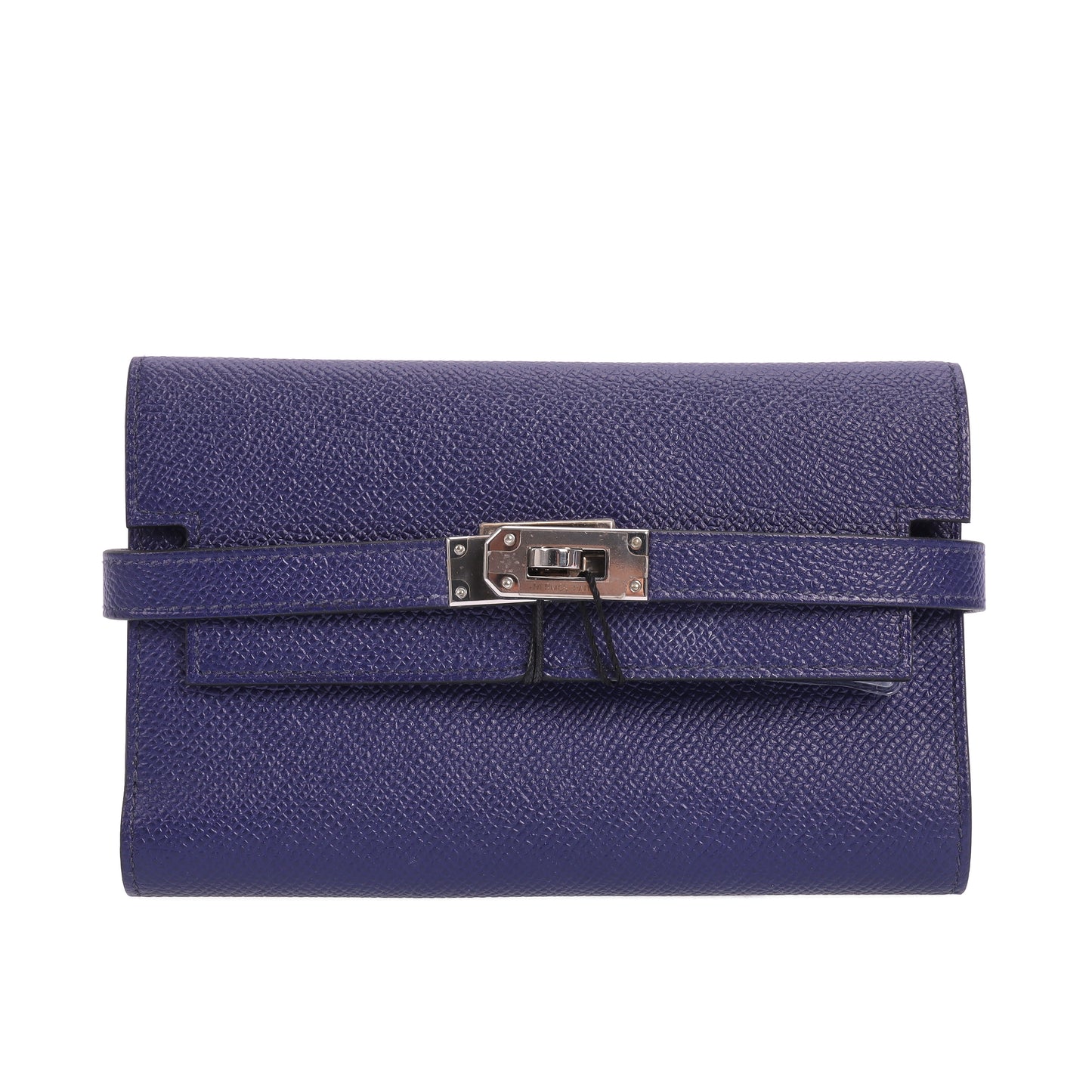 Pre-Owned Hermès Kelly Blue Calfskin Wallet 95261450