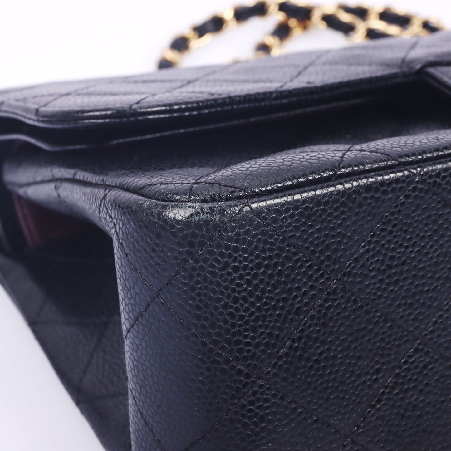 Pre-Owned Chanel Classic Flap Jumbo Black Quilted Calfskin Shoulder Bag 96014873