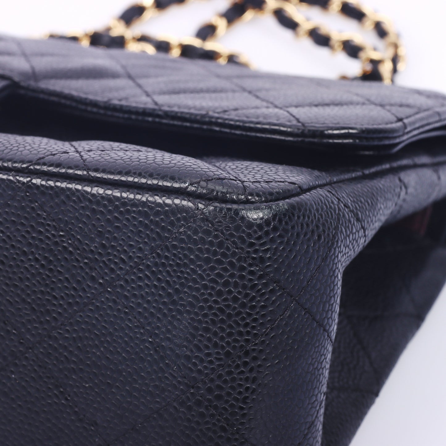 Pre-Owned Chanel Classic Flap Jumbo Black Quilted Calfskin Shoulder Bag 96014873