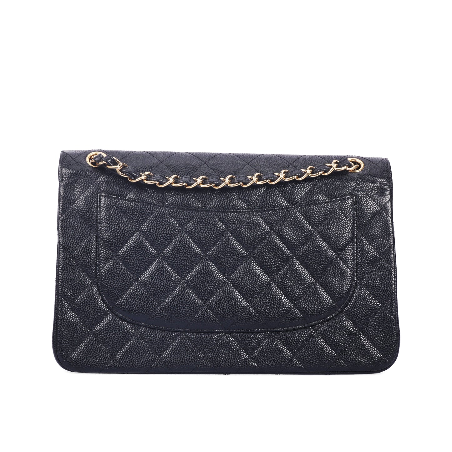 Pre-Owned Chanel Classic Flap Jumbo Black Quilted Calfskin Shoulder Bag 96014873
