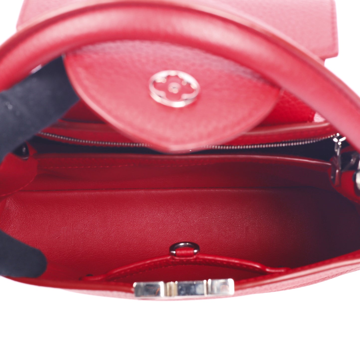 Pre-Owned Louis Vuitton Capucines BB Red Taurillon Calfskin Leather Shoulder Bag 96382537