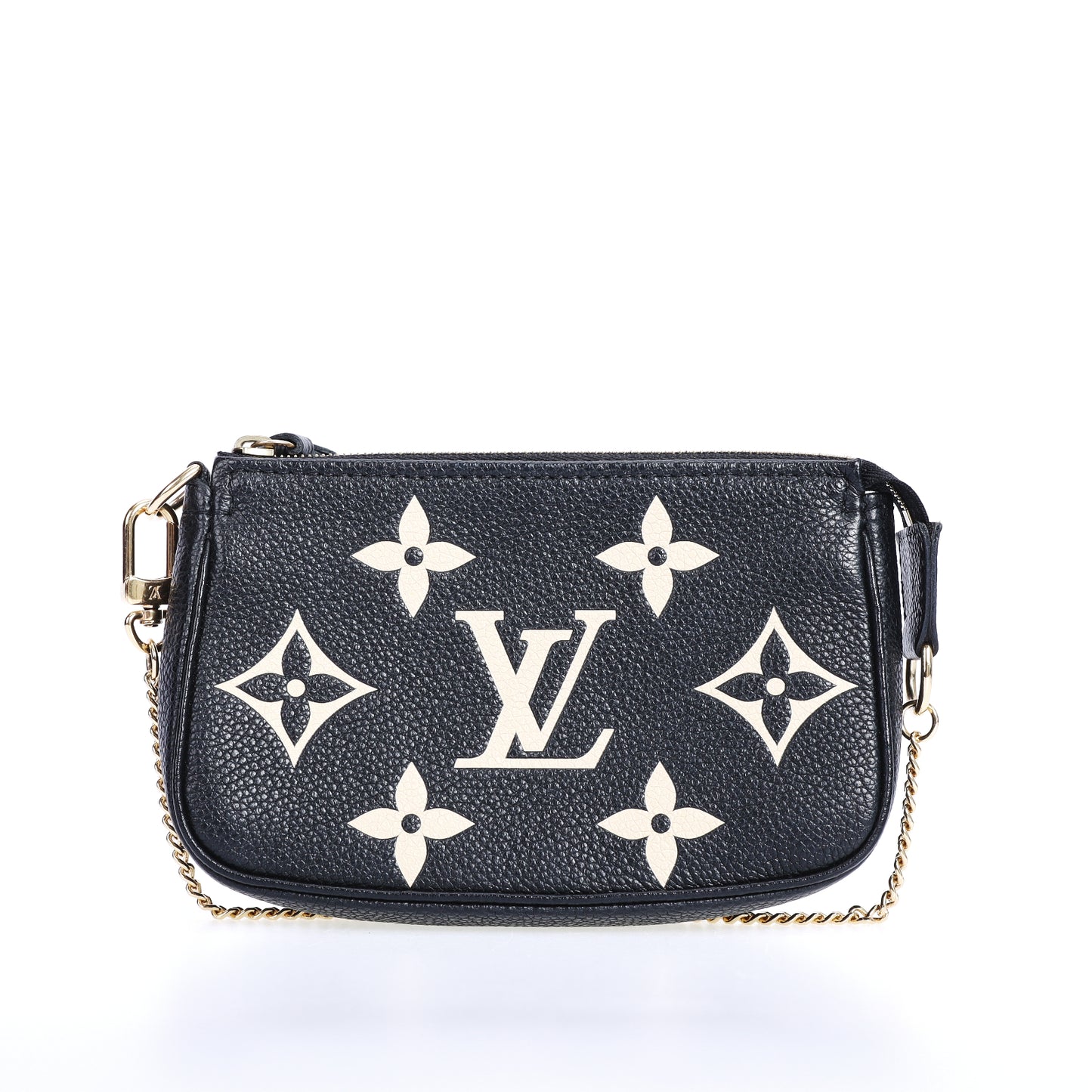 Pre-Owned Louis Vuitton Pochette Accessoires Black Calfskin Top Handle Bag 97630662