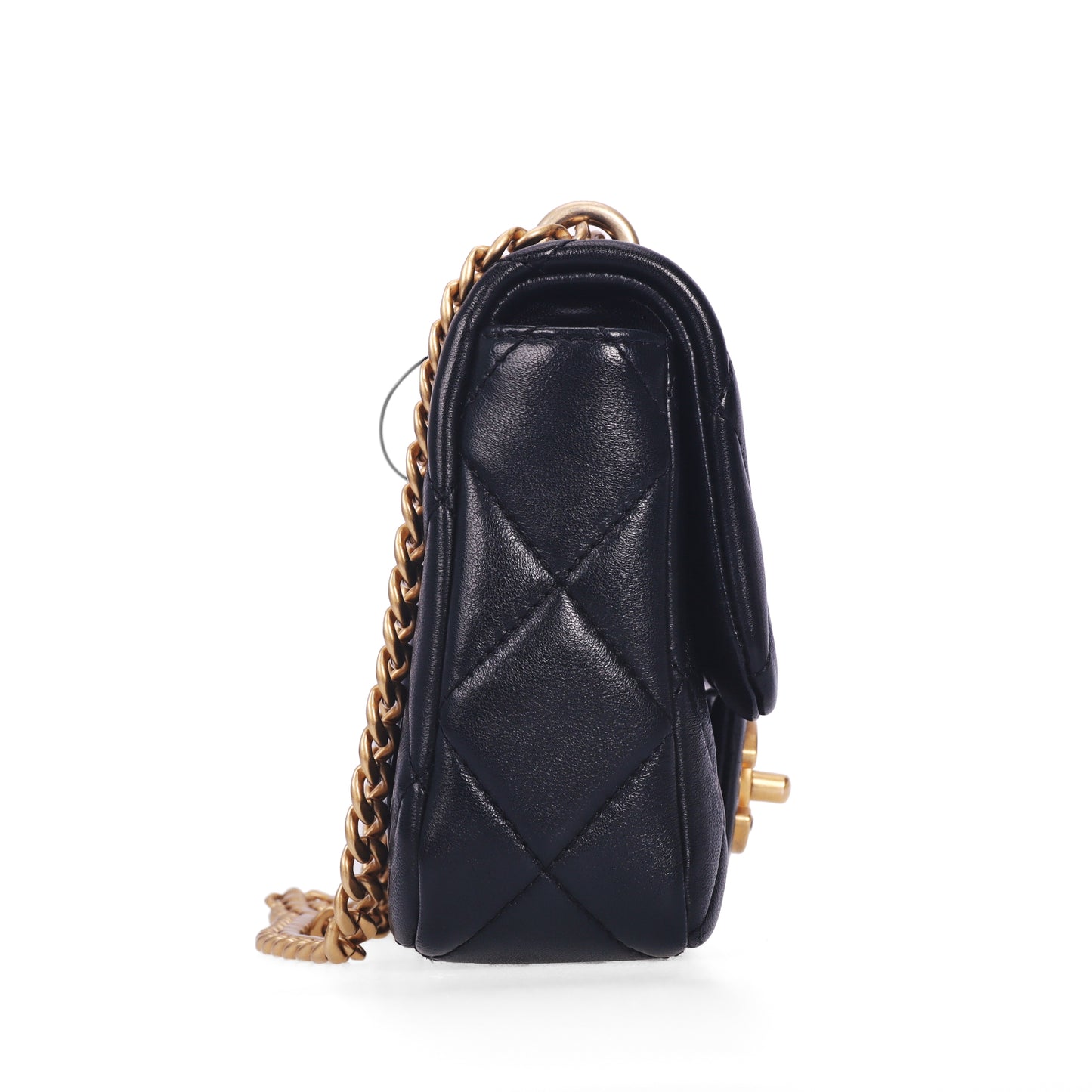 Pre-Owned Chanel Classic Flap Black Quilted Lambskin Leather Shoulder Bag 98609059