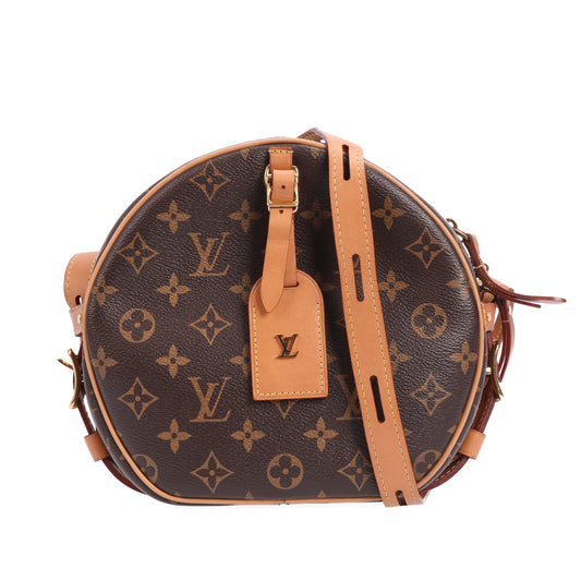 Pre-Owned Louis Vuitton Boite Chapeau Souple Brown Monogram Coated Canvas Crossbody Bag 99121973