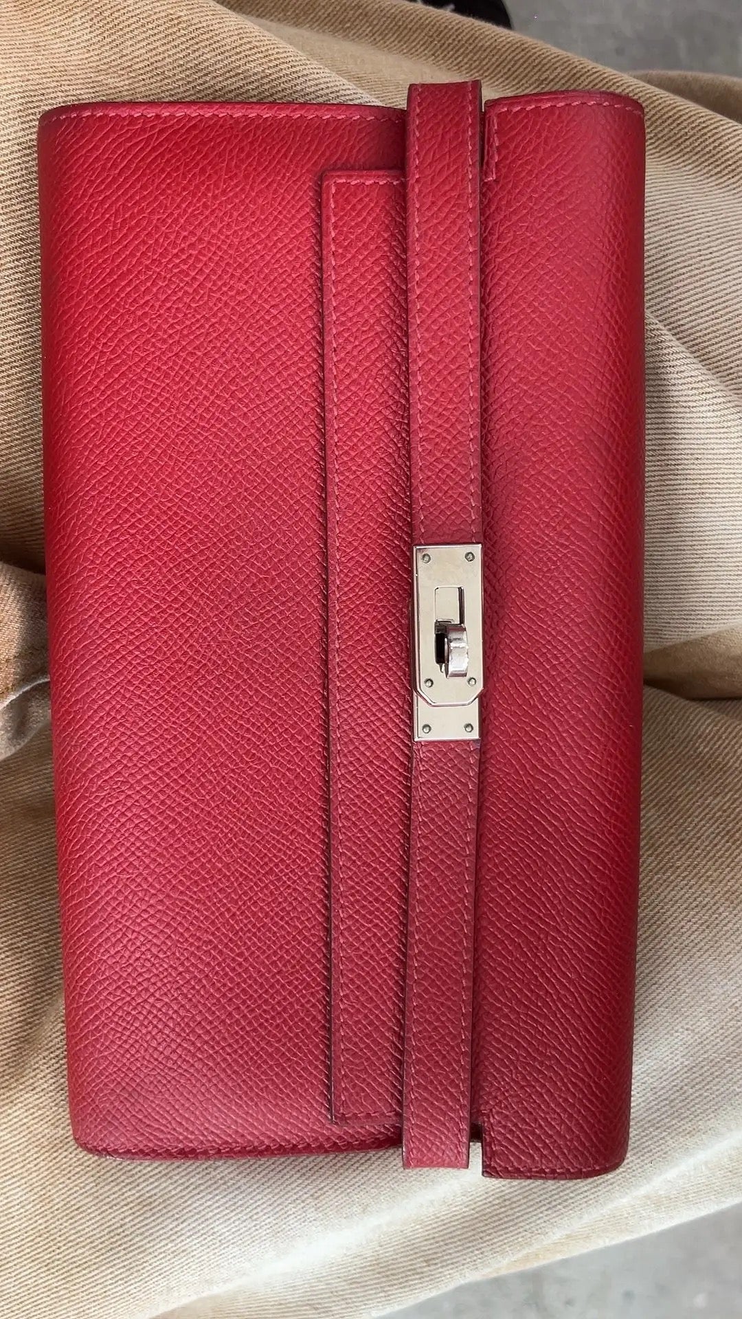 Pre-owned Hermes Kelly Wallet 83707426