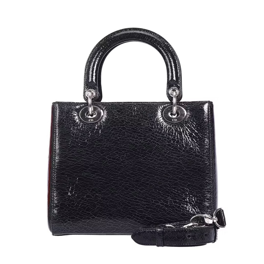 Pre-Owned Dior lady swan calfskin crossbody bag 71832803