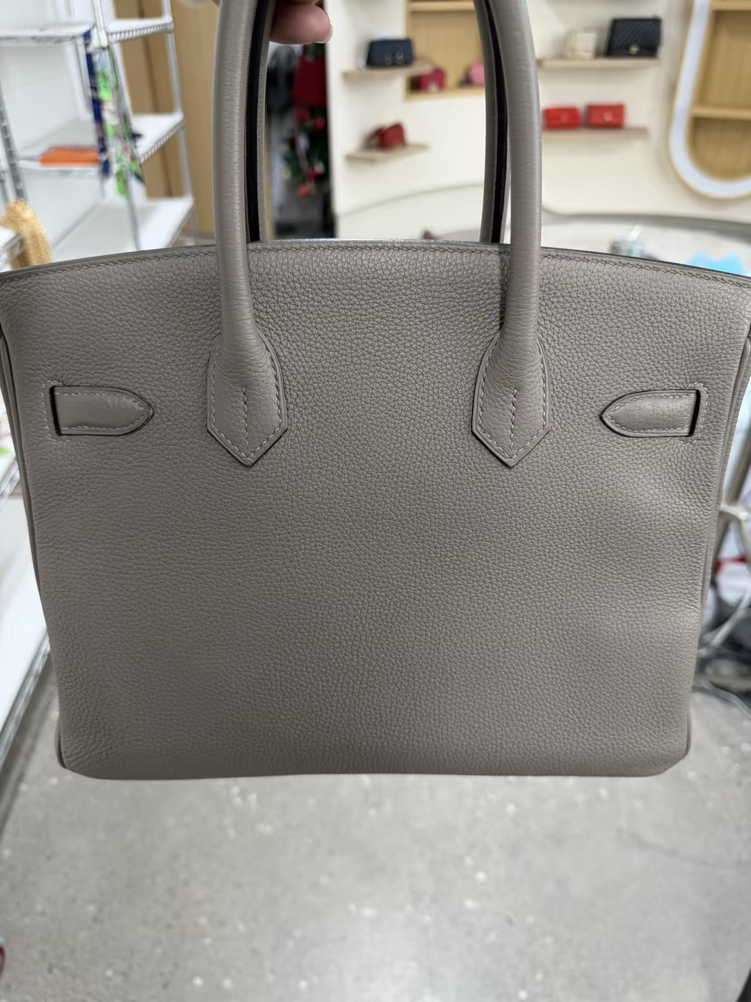 Pre-owned Hermes Birkin 30 Etaupe color togo