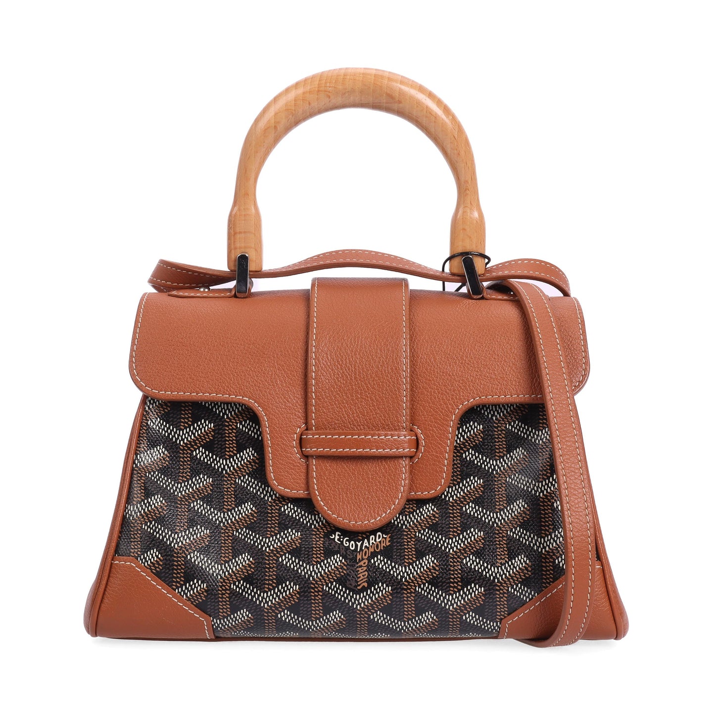 Pre-owned Goyard Black Coated Canvas Saigon mini Shoulder Bag 42659585