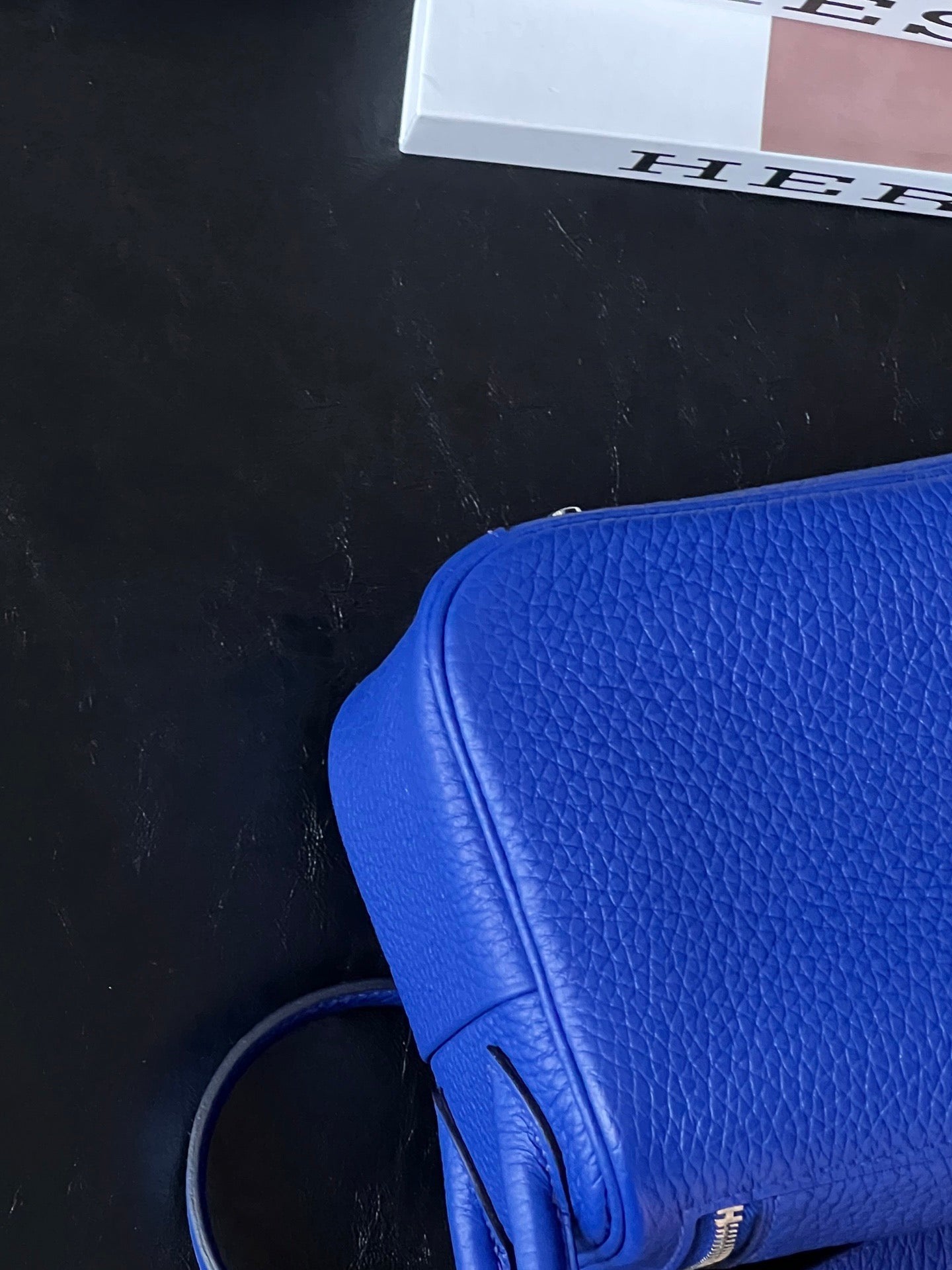 Pre-owned Hermes Lindy mini Blue