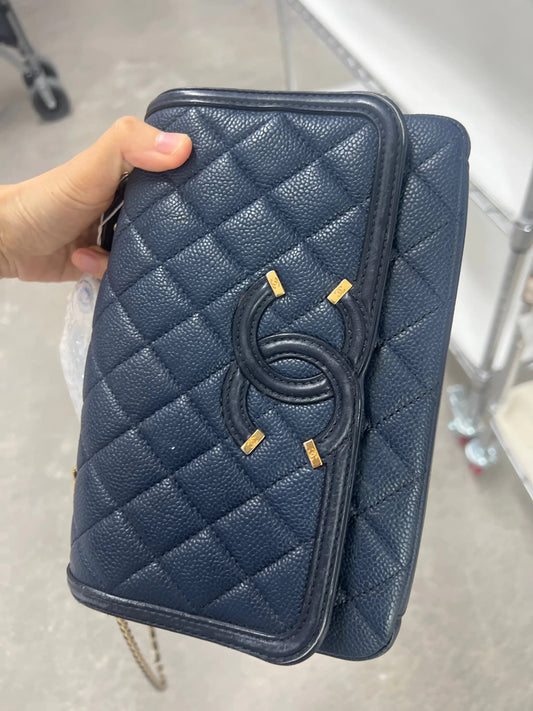 Chanel Nvay Flap bag caviar leather